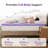 Lavender Memory Foam Mattress Topper - Ventilated Foam with Soothing Lavender Scent for Pressure Relief & Deep Sleep-175333401-234497579