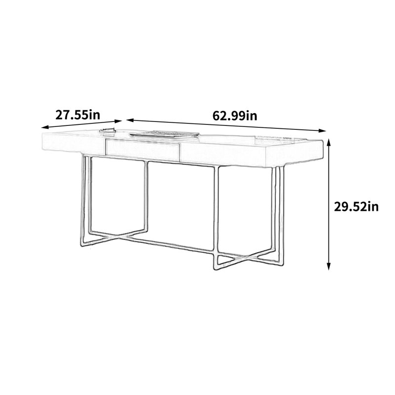 Caviness, 29.52" H x 62.99" W x 27.55" D