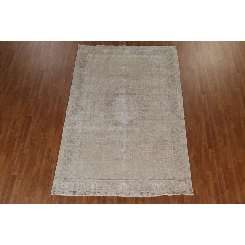 Tapis à motif géométrique vieilli Hristu Tabriz