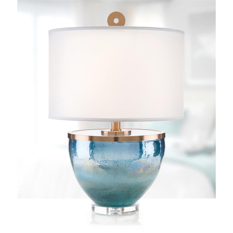 Islamorada Blue Glass Table Lamp