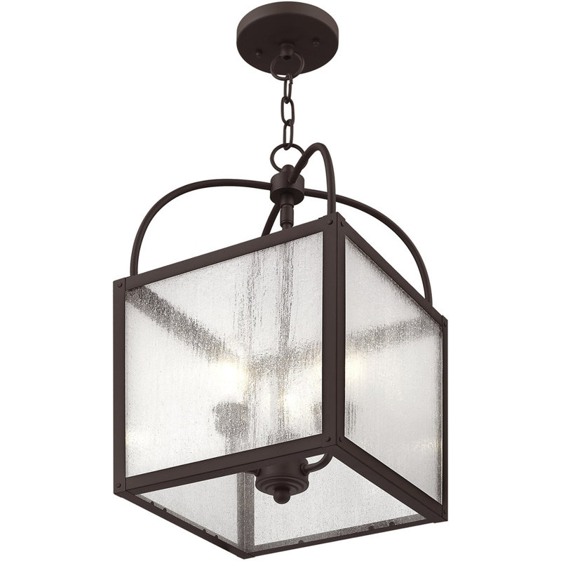 Luminaire suspendu rectangulaire à 3 lumières Tamirah