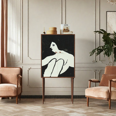 Bibliothèque de style français rétro