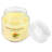 Lemongrass Scented Jar Candle with Glass Holder