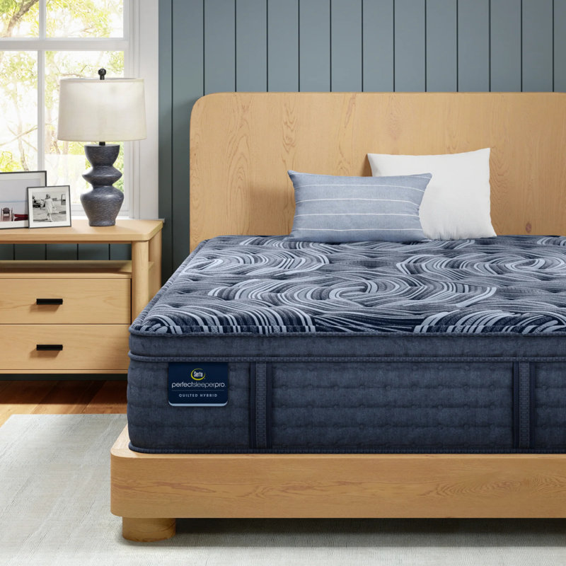 Perfect Sleeper Pro Valais Plush Pillow Top 15" Latex Hybrid Mattress, Twin XL
