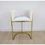 Lucca Upholstered Stool with Metal Frame
