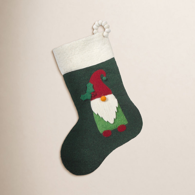Hand-Felted Wool Christmas Stocking