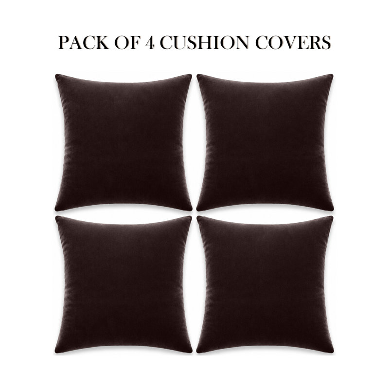 Eva-Sophia Square Scatter Cushion, Brown