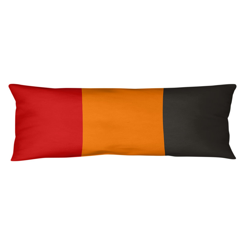Polyester Medium Pillow, Red/Yelllow/Brown, Tampa Bay Football 