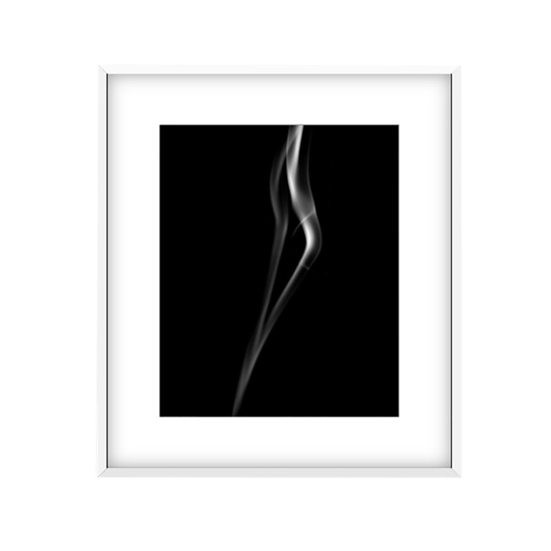 Calumet 1 Print by Francis Augustine, White Framed Paper, White, 48" H x 32" W x 0.8" D