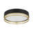Modern Adjustable 5cct Black And Gold Led Flush Mount