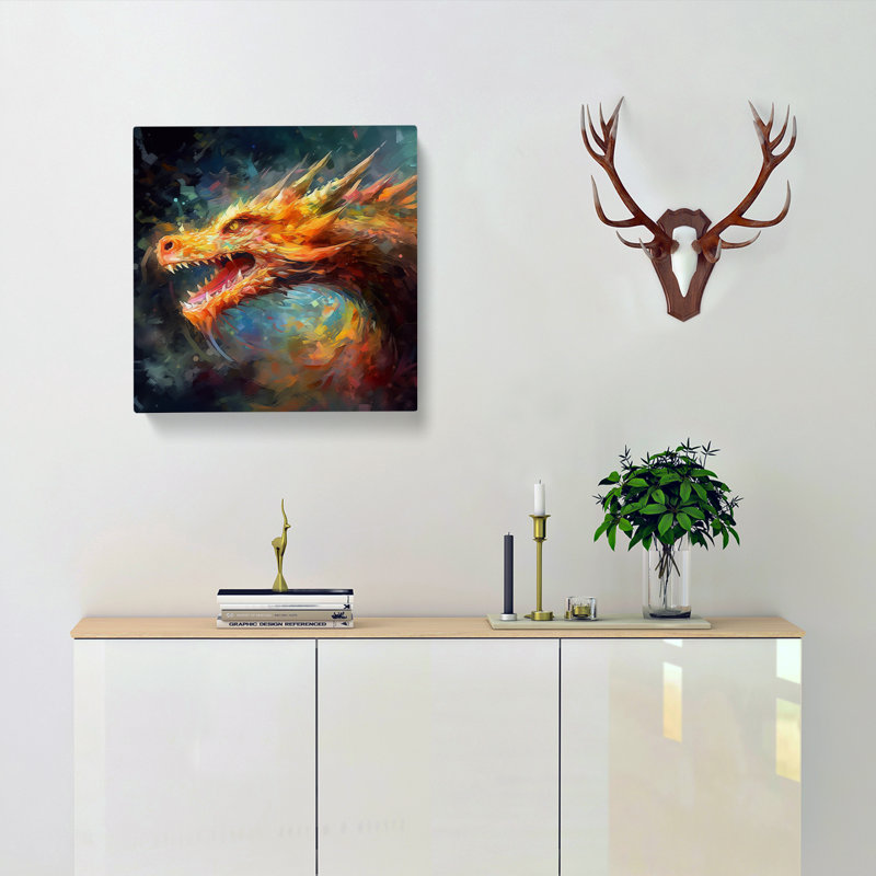 Dragon Impressionism No.4 - Wrapped Canvas