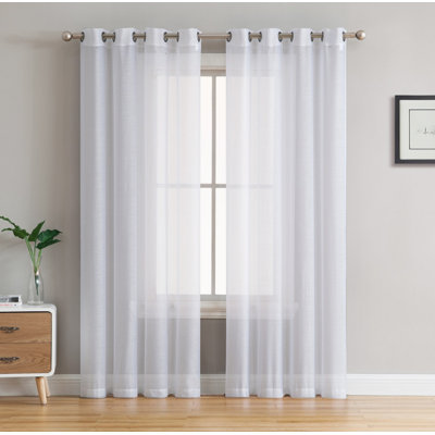 Carmille Semi Sheer Curtain Panel Pair