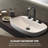 Modern Solid Brass Widespread Bathroom Sink Faucet in Matte Black with Drain Assembly-69597217-94242642