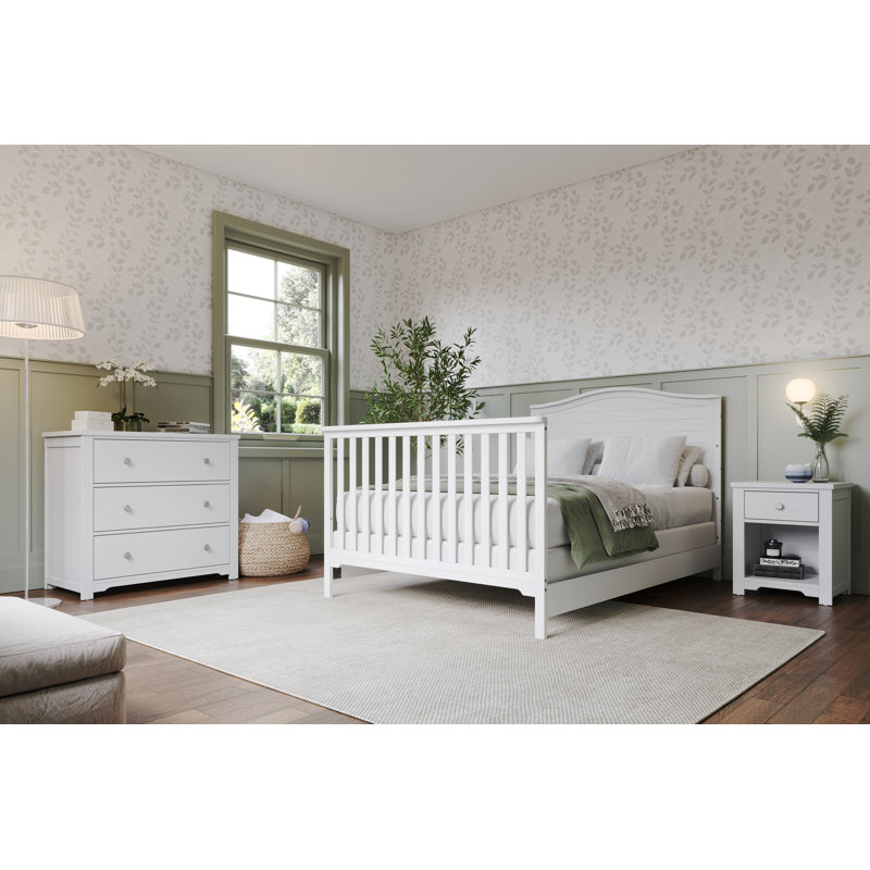 Child Craft Full-Size Bed Rails, Matte White