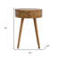 Table de chevet 22 po 22 po