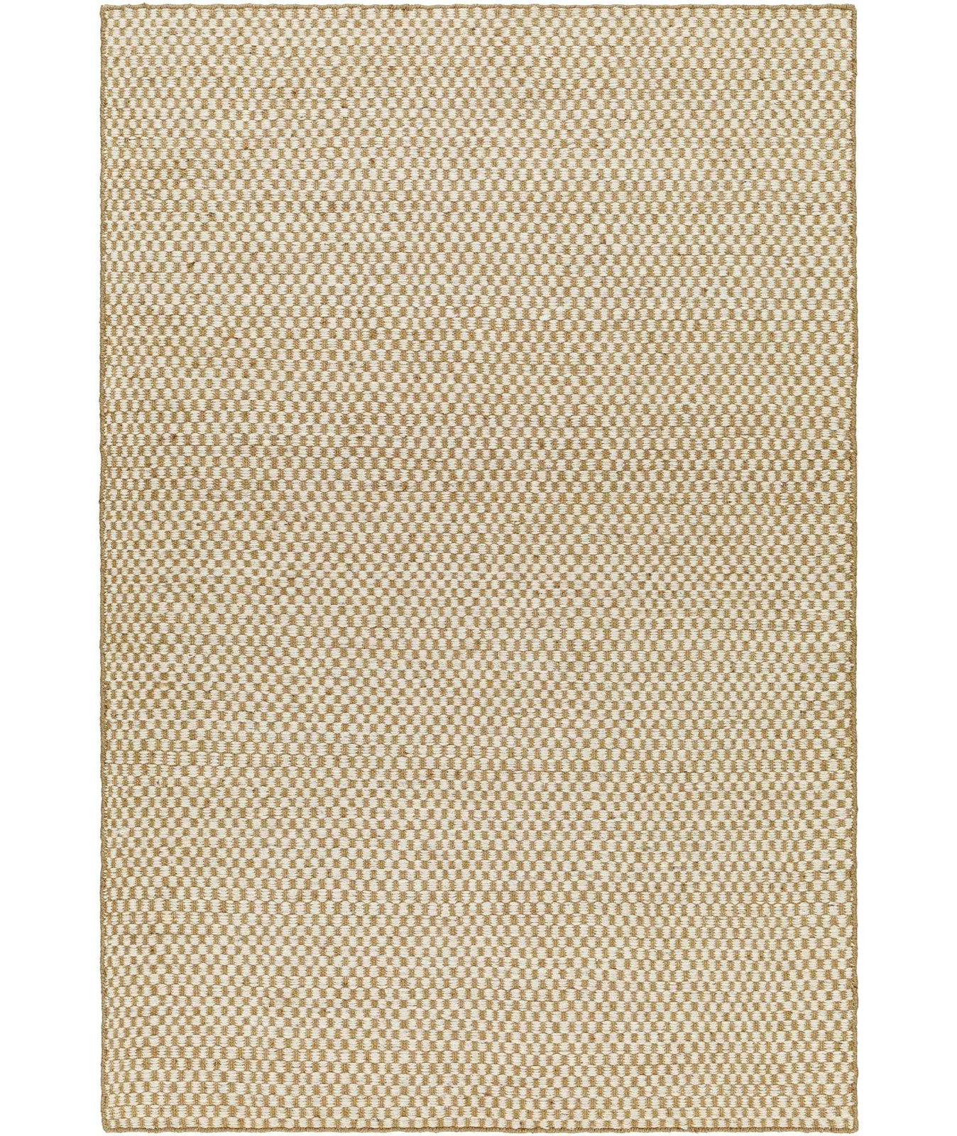 Hand-Woven Checkered Rug, Rectangle 9' x 12'