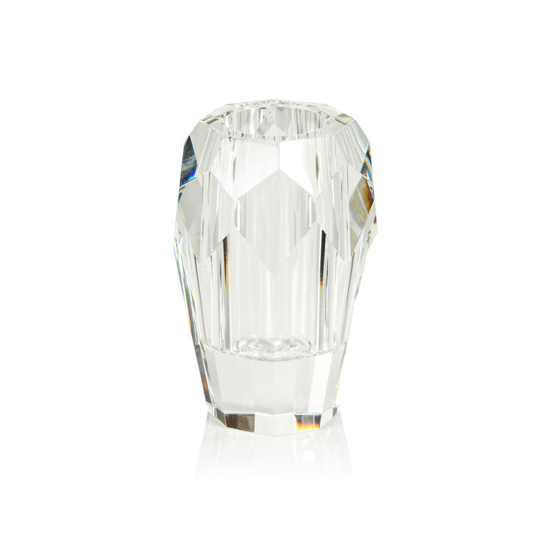 Aadhrith Glass Table Vase, Clear