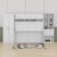 Lit escamotable double avec placard, tiroirs et tablettes