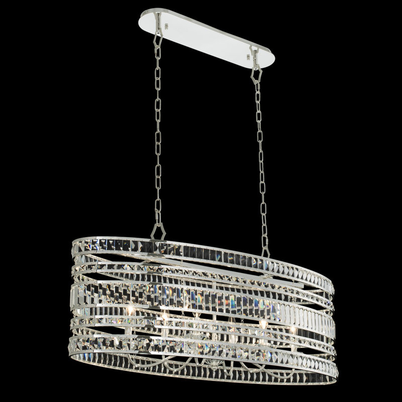 Luminaire suspendu linéaire / argenté 12 LT Strato Allegri
