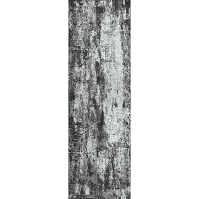 Machine Washable Bridget Gray/Black Rug