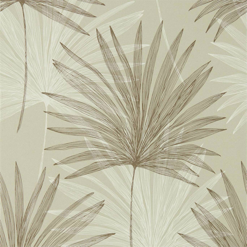 Mitende 10.05m x 52cm Wallpaper Roll, Pebble/Chalk