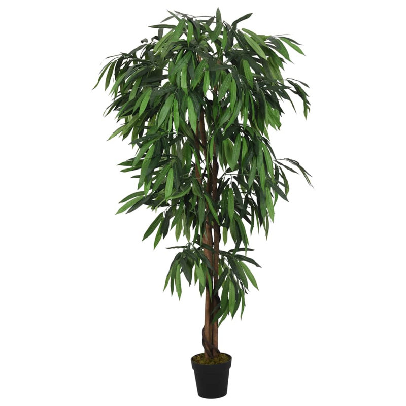 Faux Mango Tree in Pot, 150cm H x 100cm W