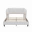 Lit plateforme tapissier en velours