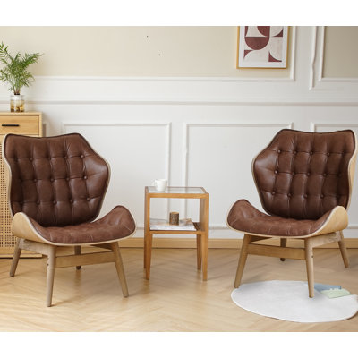 Jeyshan Upholstered Tufted Wingback Chair