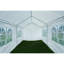 Pavillon de carport 10 'x 20' robuste - Construction triangulaire stable, tiges de mise à la terre, parois latérales détachables et auvent rouillé avec poutres de support, imperméable -