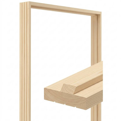 Jamb Kit Unfinished Pine with Two Jambs, One Header and Three Eased Edge Door Stops
