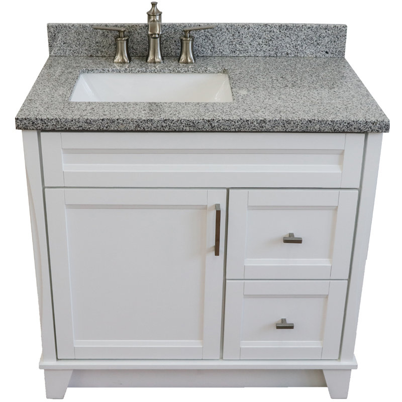 Ensemble de meuble-lavabo simple 37 po Olivianna, Gris
