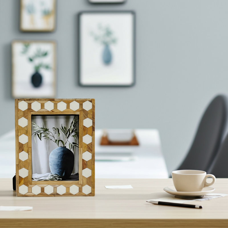 Sagebrook Home Bryher Decorative Photo Frame, 5" x 7"