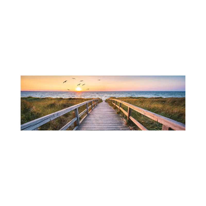 Dune Beach Panorama by Jan Becke - Wrapped Canvas Panoramic Print, 182.88 cm H x 60.96 cm W