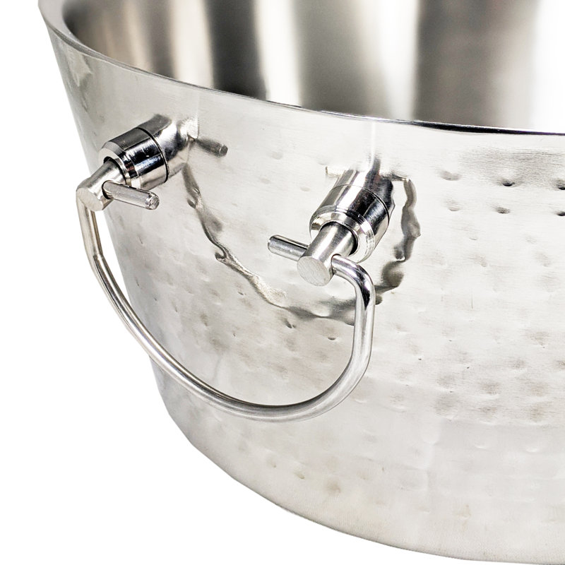 Saenz Stainless Steel Beverage Tub, Silver