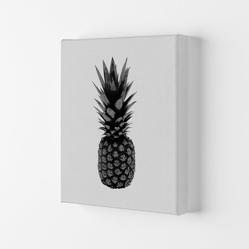 Pineapple - Print, 29.7cm H x 21cm W x 4cm D, Wrapped Canvas