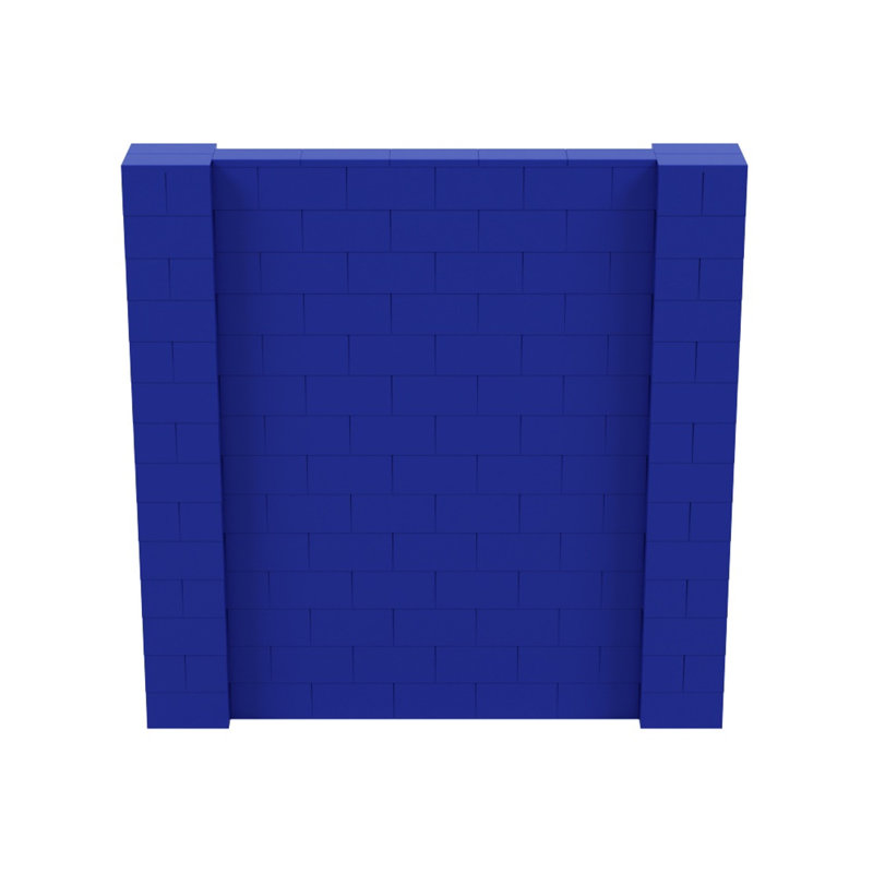 7' T Giant Block Wall Kit, 84" H x 84" L, Blue