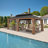 Aluminum Patio Gazebo Permanent Hardtop Gazebos-87169649-89659370