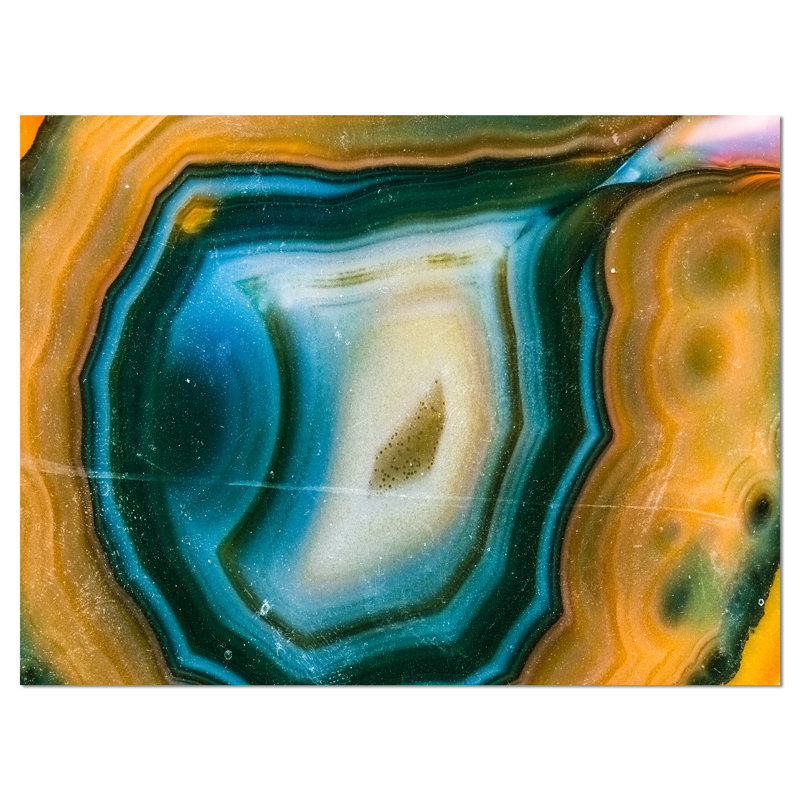 « coloré agate pattern », impression sur toile tendue, H 8 po x l 12 po