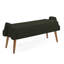Banc de salon avec pieds stables et esthétique moderne en bois d'hévéa irrégulier-573582731