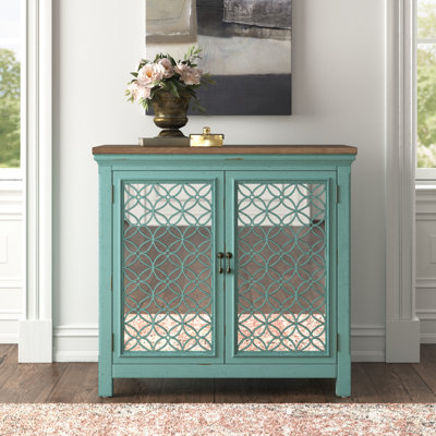 Della Mirrored Accent Cabinet by Kelly Clarkson Home