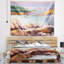 Paysage marin aquarelle tranquille tapisserie des eaux-28502702