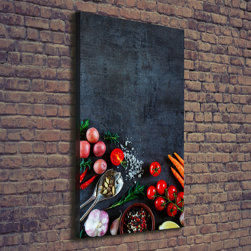 Vegetables And Spices - Wrapped Canvas Print