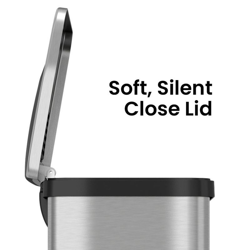 Stainless Steel 13 Gallon Automatic Step Sensor Trash Can