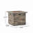 32" Stone Square Mgo Fire Pit W/ Top- 40,000 Btu