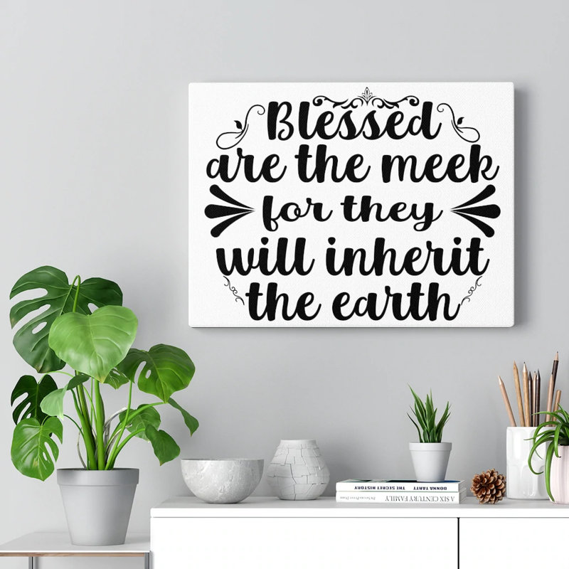 Blessed 1 Piece Wrapped Canvas Wall Art, 28cm H x 36cm W