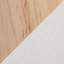 Banc en bois naturel et tissu crème