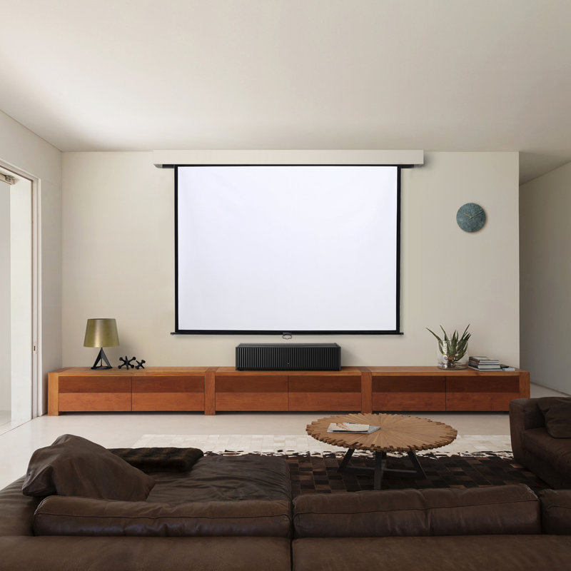 Inbox Zero Outdoor Manual Projector Screen Projector Screen, 87cm H x 122cm W x 0.04cm D