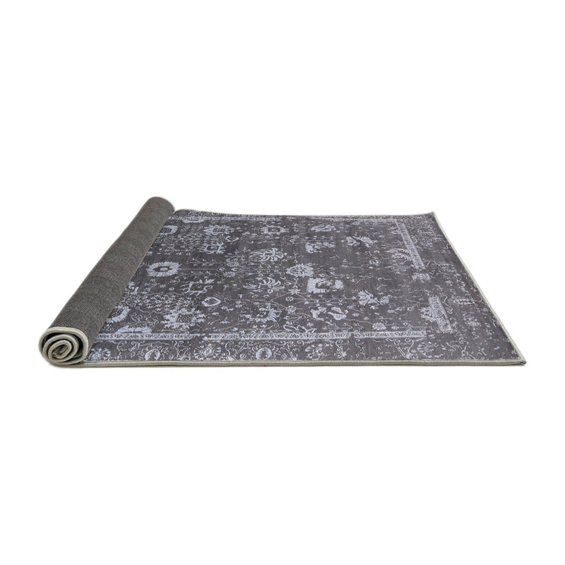 Tapis oriental gris clair Aram, Rond 3 pi