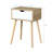 Aliiyah Side Table With Drawer And Rubber Wood Legs, Mid-Century Modern Living Room Bedroom Storage, Wood Finish, Hassle- Setup Process Storage Cabinet For Room, Easy