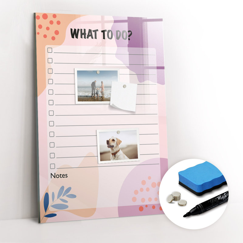 Magnetic Glass Dry Erase Board